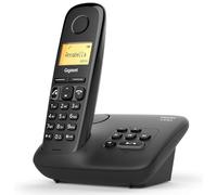 Gigaset A270A Telefono Portatile con Segreteria, Vivavoce, Nero