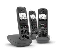 SIEMENS Gigaset AS490 Trio Telefono analogico-DECT Identificatore di chiamata Nero