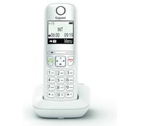 GIGASET AS490WHITE TELEFONO CORDLESS 2" VIVAVOCE MEMORIA 100 NUMERI BIANCO