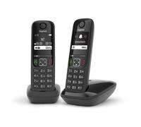 Gigaset AS690 Duo Telefono analogico/DECT Identificatore di chiamata Nero