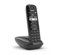 Gigaset AS690 - Telefono DECT wireless - grande schermo ad alto contrasto - ottima qualità audio - profili audio regolabili - funzione vivavoce - protezione chiamate indesiderate, nero