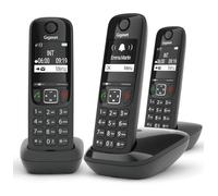 Gigaset AS690 Trio Telefono DECT Nero Identificatore di chiamata