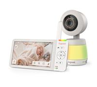 Gigaset BABY 700 Connected - Videocamera per bambini con touchscreen Full HD da 5,5" - Trasmissione sicura FHSS e WLAN-lunga durata della batteria-con app, Cream White/Warm [Versione Italiana]