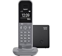 Gigaset CL390 Telefono analogico/DECT Grigio CL390 Dark Grey DECT, Telefono analogico/DECT, Cornetta Wireless, Telefono con Vivavoce, 150 Voci, Grigio