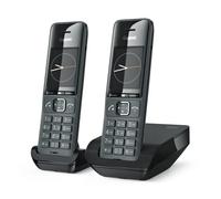 GIGASET COMFORT 520 DUO TELEFONO CORDLESS DOPPIO VIVAVOCE PRESA CUFFIE NERO