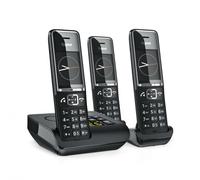 Gigaset COMFORT 550A - Analoges Telefon - Kabelloses Mobilteil - Freisprecheinrichtung - 200 Eintragungen - Anrufer-Identifikation - Schwarz (L36852-H3021-B114)