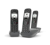 SIEMENS Gigaset AS490 Trio Telefono analogico-DECT Identificatore di chiamata Nero