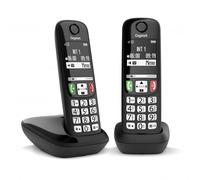 SIEMENS TELEFONO CORDLESS GIGASET E270 DUO NERO (L36852-H2816-K131)**PUOI PAGARE ANCHE ALLA CONSEGNA!!!**