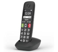 Gigaset E290HX - Telefono Portatile Aggiuntivo - Tasti Grandi - Vivavoce, Nero [Compatibile in IT, FR, NL, BE, CHE, AUT] [Senza Base]