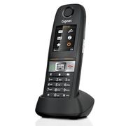 Gigaset E630HX - DECT Telefono Aggiuntivo Cordless - Protezione da urti, Sporco e Spruzzi, Nero [Compatibile in IT, DE, FR, NL, AUT, CHE] [Senza Base]