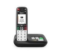 Gigaset EASY 520A -Telefono per anziani con chiamata di emergenza SOS-Tasti grandi,volume extra forte,tasti di selezione diretta,segreteria Telefonica,nero[Compatibile in DE, IT, FR, NL, BE, CHE, AUT]