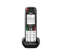 Gigaset EASY 520HX - Telefono per anziani con chiamata di emergenza SOS - Base universale, accessibilità, tasti di selezione diretta, nero, [Compatibile in DE, IT, FR, NL, BE, CHE, AUT] [Senza Base]