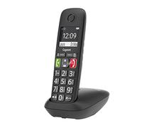 Gigaset Easy E294 - telefono DECT wireless per anziani - compatibile con apparecchi acustici - facile da usare, menu a schermo grande e tasti grandi, nero
