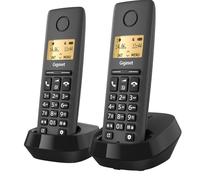 Gigaset Pure 120 Duo Telefono Cordless, Nero Antracite | Trasferimento chiamate tra portatili, [Compatibile in IT, DE, FR, NL, BE, CHE, AUT]