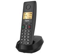 Gigaset PURE 220 - Telefono DECT - Blocco Chiamate e Funzione Vivavoce - Compatibile con gli Apparecchi Acustici - 80 nomi e numeri, nero antracite [Compatibile in DE, IT, FR, NL, BE, CHE, AUT]