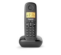 Gigaset Start 120 - Telefono DECT, blocco chiamate display retroilluminato da 1,5", vivavoce, tasti VIP, fino a 11 ore di autonomia - Compatibile con apparecchi acustici, antracite [Versione Italiana]