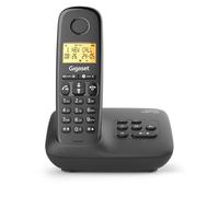Gigaset Start 120A - Telefono DECT, blocco chiamate, display retroilluminato da 1,5", vivavoce, tasti VIP, fino a 11 ore di autonomia-Compatibile con apparecchi acustici, antracite [Versione Italiana]