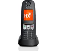 Gigaset E630HX - DECT Telefono Aggiuntivo Cordless - Protezione da urti, Sporco e Spruzzi, Nero [Compatibile in IT, DE, FR, NL, AUT, CHE] [Senza Base]