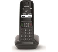 Gigaset Telefono Cordless Vivavoce Sistema DECT GAP 150 Memorie Nero AS690
