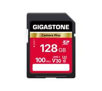 Gigastone 128 GB SD-Karte Camera Plus V30 U3 SDXC-Speicherkarte, Highspeed-UHD-Video, kompatibel mit Canon Nikon Sony Panasonic Digitalkamera, mit 1 M