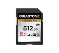 GIGASTONE 512 GB SD-Karte 4K Camera Pro MAX A2 4K SDXC-Speicherkarte, High Speed 4K Ultra HD UHD-Video, kompatibel mit Canon Nikon Sony Pentax Kodak O