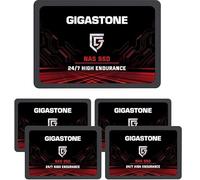 Gigastone SATA SSD 512 GB (confezione da 5) SSD da 2,5 pollici 550 MB/s Aggiornamento Memoria e archiviazione per PC portatile PS4 HDD Sostituzione 2.5 pollici Interni Hard Disk SATA III SLC Cache 3D