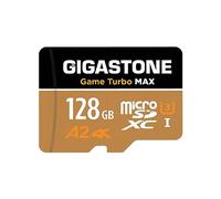 GIGASTONE Scheda di memoria Micro SD da 128 GB, Game Turbo Max, fino a 160/100 MB/s, scheda di memoria MicroSDXC per Nintendo Switch 1, SteamDeck, video 4K UHD, UHS-I A2 V30 U3 con adattatore
