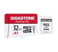Gigastone Scheda di Memoria Micro SDXC da 32 GB, Gaming Plus Serie, A1 U1, Velocità Fino a 90/20 MB/Sec(R/W) con Adattatore. Specialmente per Switch, Telefono, Fotocamere, Videocamera, Tablet, Gopro
