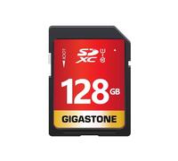 Gigastone Scheda SD 128 GB, Scheda di Memoria SDXC, Velocità di Lettura Fino a 80 MB/sec, Classe 10 U1 UHS-I, Specialmente per Fotocamere Videocamera Telecamera PC