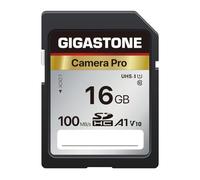 GIGASTONE Scheda SD 16 GB, 4K Camera Pro, V10, Scheda Memoria SDHC 16GB, Velocità fino a 100MB/s Compatibile con Canon Nikon Sony Camcorder, V10 UHS-I Classe 10 per video 4K UHD