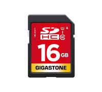 Gigastone Scheda SD 16GB, Scheda di Memoria SDHC da 16 GB, Velocità di Lettura Fino a 80 MB/sec, Classe 10 U1 UHS-I, Specialmente per Fotocamere Videocamera Telecamera PC