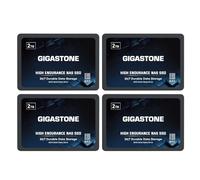 Gigastone SSD 2TB NAS SSD Disco (set da 4) 24/7 Alta Resistenza TLC business RAID Sync Cloud Dati Backup Network Attached Storage Cache SATA III 2,5 Pollici Unit? a stato solido interno