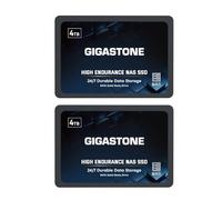 Gigastone SSD 4TB NAS SSD Disco (set da 2) 24/7 Alta Resistenza business RAID Sync Cloud Dati Backup Network Attached Storage Cache SATA III 2,5 Pollici Unità a stato solido interno
