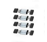 Gigastone SSD esterno 512 GB (confezione da 4) USB-A+C fino a 500 MB/s per PS5 iPhone16 4K 60 fps ProRes USB3.2 Gen2 Portable Backup Hard Drive per MacBook iPad PlayStation Xbox Duo Go