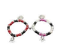 GIGB PBDK Braccialetti di ragno di corrispondenza Coppia Amicizia Relazione Distanza Bracciale Energia Pietra Perline Bracciali Rosa Promessa Stretch Braccialetti Regolabile Desiderio Spider Bracciale