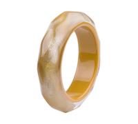 GIGB PBDK Chunky acrilico colorato ampio braccialetto del braccialetto, irregolare spesso pesante esagerato geometrico braccialetto della resina trasparente del cerchio rotondo gioielli di colore