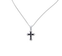 GIGB PBDK Collana con ciondolo a forma di croce con zirconia cubica, regolabile, con strass, crocifisso, girocollo, collane con croce esagerata, gioielli religiosi, regali, Large, Metallo, Nessuna