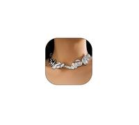 GIGB PBDK Collana girocollo in oro grosso per donne irregolare che si scioglie collana minimalista pieghettata lava collana dichiarazione collana alla moda gioielli di compleanno regali, Large