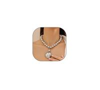 GIGB PBDK Collane con perline in oro grosso per le donne punk grande emisfero collana con ciondolo regolabile con sfera esagerata collana girocollo gioielli alla moda regali, Adjustable, Ferro