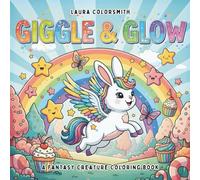 Giggle & Glow - A Fantasy Creature Coloring Book: A Whimsical Coloring Adventure with Cute Dragons, Magical Critters & Fantasy Friends for All Ages