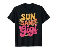 Gigi Beach Sunshine Summer Grandma Vacation Fun Graphic Maglietta