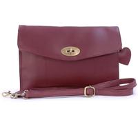 Gigi - Borsa Pochette in Pelle con Tracolla Regolabile - Borsa a Tracolla Piccola da Donna - Borsetta da Sera - 8757G - Bourgogne