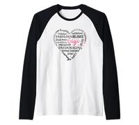 Gigi Fabulous Beloved Parole sentite Amore Maglia con Maniche Raglan