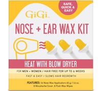 GiGi Nose + Ear Wax Kit, Safe, Quick, and Easy, Heat with Blow Dryer, 1-pack