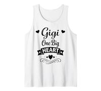 Gigi One Big Heart - Orgoglioso Amorevole Famiglia Nipoti Nonna Canotta