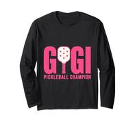 Gigi Pickleball Champion Paddle Player Grafica Maglia a Manica