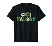 Gigi Saurus Nonna Compleanno Dinosauro Uomini Donne Bambini Maglietta