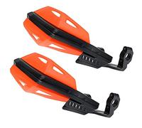 Gigicial Paramani Moto, Paramani Universali Moto Dirt Bike Paramani con Staffe, Dadi, Viti, per Moto Bici Elettrica Scooter Qualsiasi Tempo (Naranja)