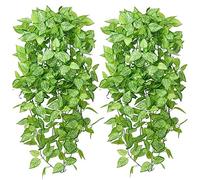 GIGIIS 2 pezzi di piante artificiali 105 cm falso edera artificiale verde utilizzato per soggiorno appartamento bagno cucina balcone