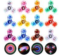 Gigilli Fidget Spinners 12 Pack, Bomboniere per feste LED Light Up Bulk Fidget Spinners, Regalo Bambini Fidget Toy Goodie Bag Stuffers, Glow in The Dark Forniture per feste